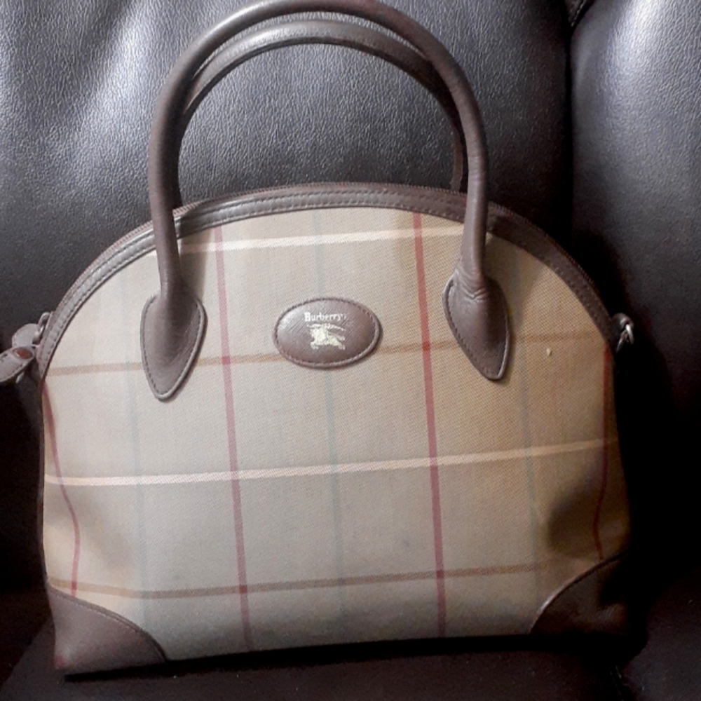 BURBERRYS SATCHEL  ALMA VINTAGE  BAG AUTHENTIC CROSSBODY STRAP